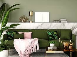 Olive Green Living Room