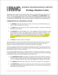 Proper Business Letter Format Elements To Include