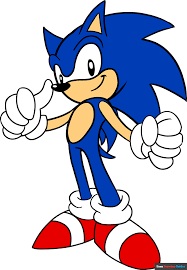 how to draw sonic easy step by step