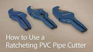 How to Use a BrassCraft® Ratcheting PVC Pipe Cutter - YouTube