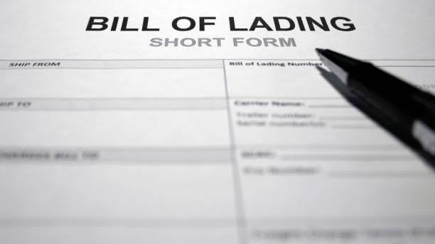 Bill of Lading documents.
