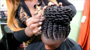 Ghana cornrows protective style simply elegant braids natural hairstyle. Ghana Braids With Twist Bun By Omeece Culmer Youtube
