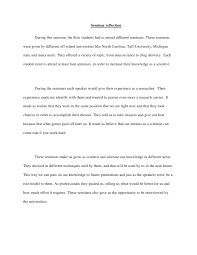 One page reflection paper sample. Seminar Reflection