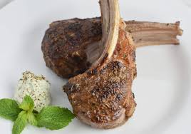 roasted lamb chops with mint goat