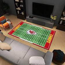 fanmats kansas city chiefs 6 ft x 10 ft plush area rug