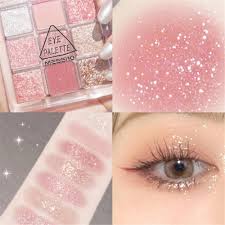 elecool 9 colors pink eyeshadow palette
