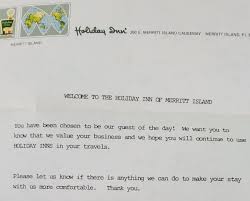 We use cookies to improve your browsing experience on our website, analyze site traffic and personalize content. Holiday Inn On Twitter When We Say We Re There We Mean It A Guest Recently Sent Us This Decades Old Letter From A Stay At A Holiday Inn The Letter And Photo Were