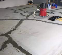 garage floor repair project