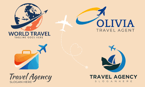 create a unique travel agency logo