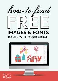 how to find free images fonts for