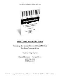 100 Chord Sheets For Church Musings Of A Ministers Wife