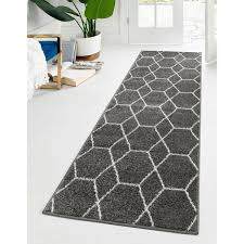 geometric runner rug