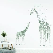 baby giraffe animals wall art