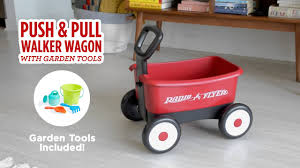 pull walker wagon with garden tools