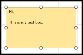 how to insert text box in excel