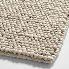 orly wool blend textured light tan rug