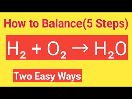 H2 O2 H2o Balanced Equation