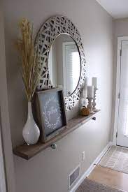 Wall Shelf And Mirror Grouping Homebnc