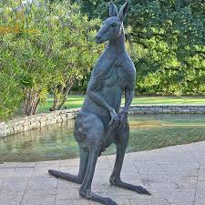 Giant Metal Kangaroo Garden Statue
