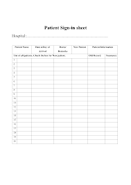 free sign in up sheet templates pdf