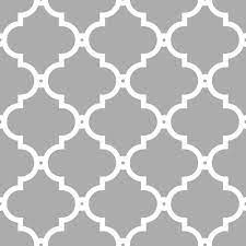 Morocco Trellis Wallpaper In Grey