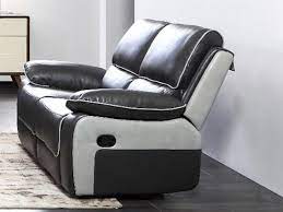 Holden Grey Grey Leather Recliner 2