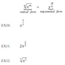 Radicals And Rational Exponents