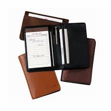 Business card holders are not only the holders of your so important business cards! Monogrammed Leather Note Pad Organizer Business Card Case