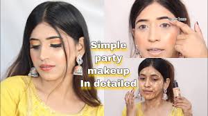 simple party makeup step by step in