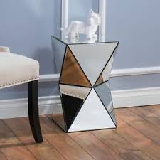 aedon mirrored side table