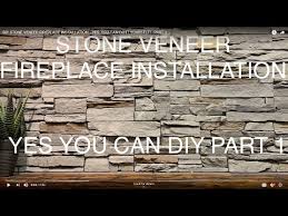 Diy Stone Veneer Fireplace Installation