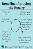 What are the benefits of praying the rosary?