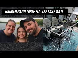 Broken Glass Patio Table