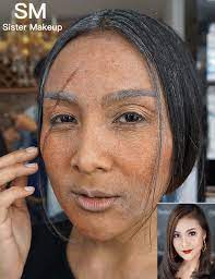 old age skin makeup course sister