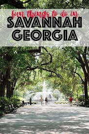 things to do in savannah georgia a