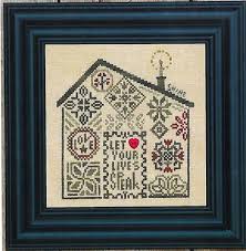Quaker Home Let Your Lives Speak Cross Stitch Chart And Free