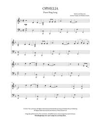 You can use the comment box at the bottom of this page to talk to us. Ophelia The Lumineers Simplified Piano Solo By The Lumineers Digital Sheet Music For Solo Part Download Print H0 195175 270946 Sheet Music Plus