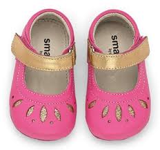 See Kai Run Smaller Jocelyn Hot Pink Gold Baby Shoes