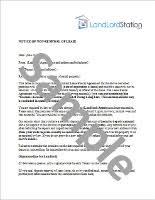 Non Renewal Of Lease Letter Landlordstation Com