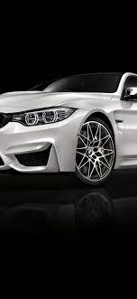 BMW M4 white car front view, black ...