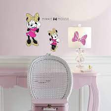 Roommates Disney Minnie Mouse L And Stick Wall Decals Black