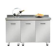 They make it easier for your staff to prepare a variety of dishes and maintain a stainless steel work table with cabinets come in a wide range of sizes, styles, and product configurations. 120cm Stainless Steel Kitchen Cabinet Living Solution Pte Ltd