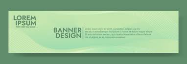 banner template green vector art icons