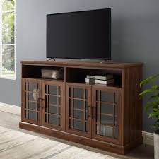 Classic Glass Door Tv Console With