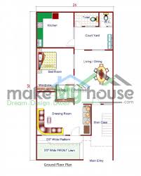 Buy 26x50 House Plan 26 By 50 Front