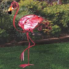 Pink Flamingo Solar Powered Garden