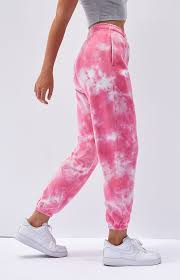 Pretty much any textile you can think of can be the dyed with bleach. La Hearts Tonal Tie Dye Sweatpants Pacsun