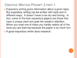     Creative Writing    