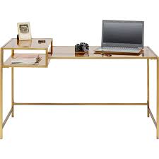 Desk Loft Gold 134x60cm Kare Canada