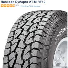 Hankook Dynapro At2 Tire Review Tirebuyer Com